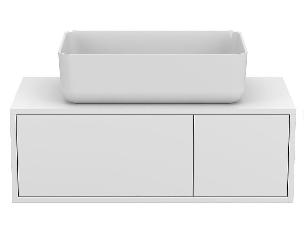 Тумба подвесная CLOUD 900 Белая матовая с умывальником SAN MARTIN