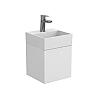 Тумба підвісна MINIMA біла матова з умивальником TONI 300 Тумба підвісна MINIMA біла матова з умивальником TONI 300