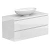 Тумба підвісна MONO 1000 Біла глянцева з умивальником NICE