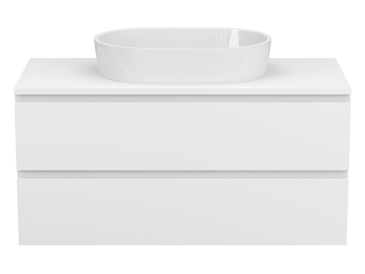 Тумба подвесная MONO 1000 Белая матовая з умивальником SORRENTO