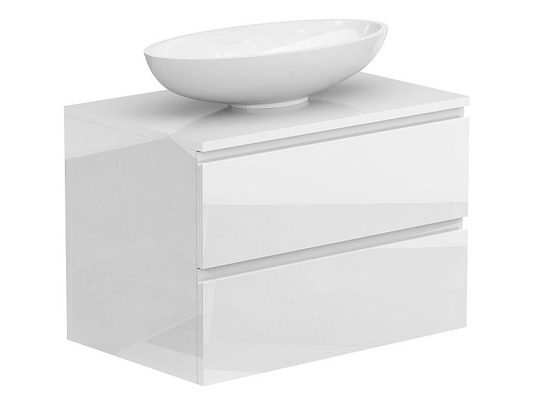 Тумба підвісна MONO 700 Біла глянцева з умивальником NICE