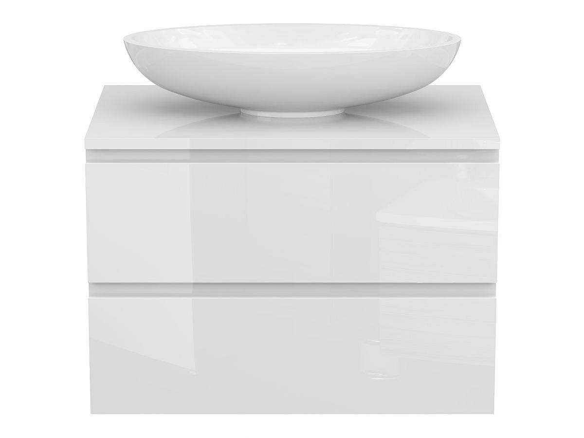 Тумба підвісна MONO 700 Біла глянцева з умивальником NICE