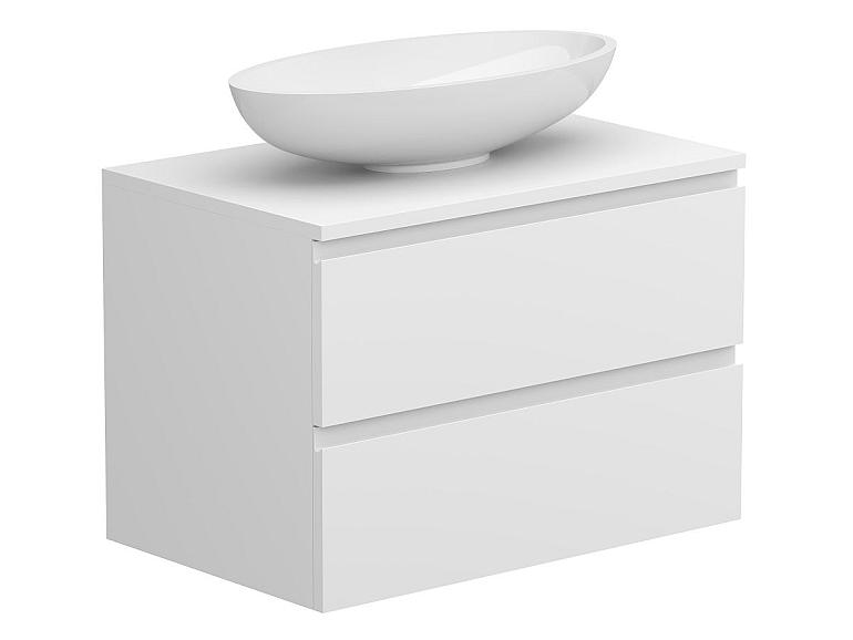 Тумба підвісна MONO 700 Біла soft-touch з умивальником NICE