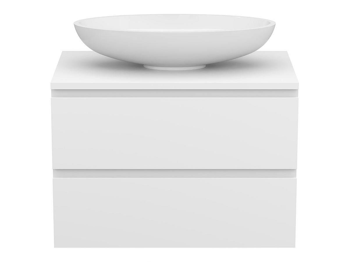 Тумба підвісна MONO 700 Біла матова з умивальником NICE