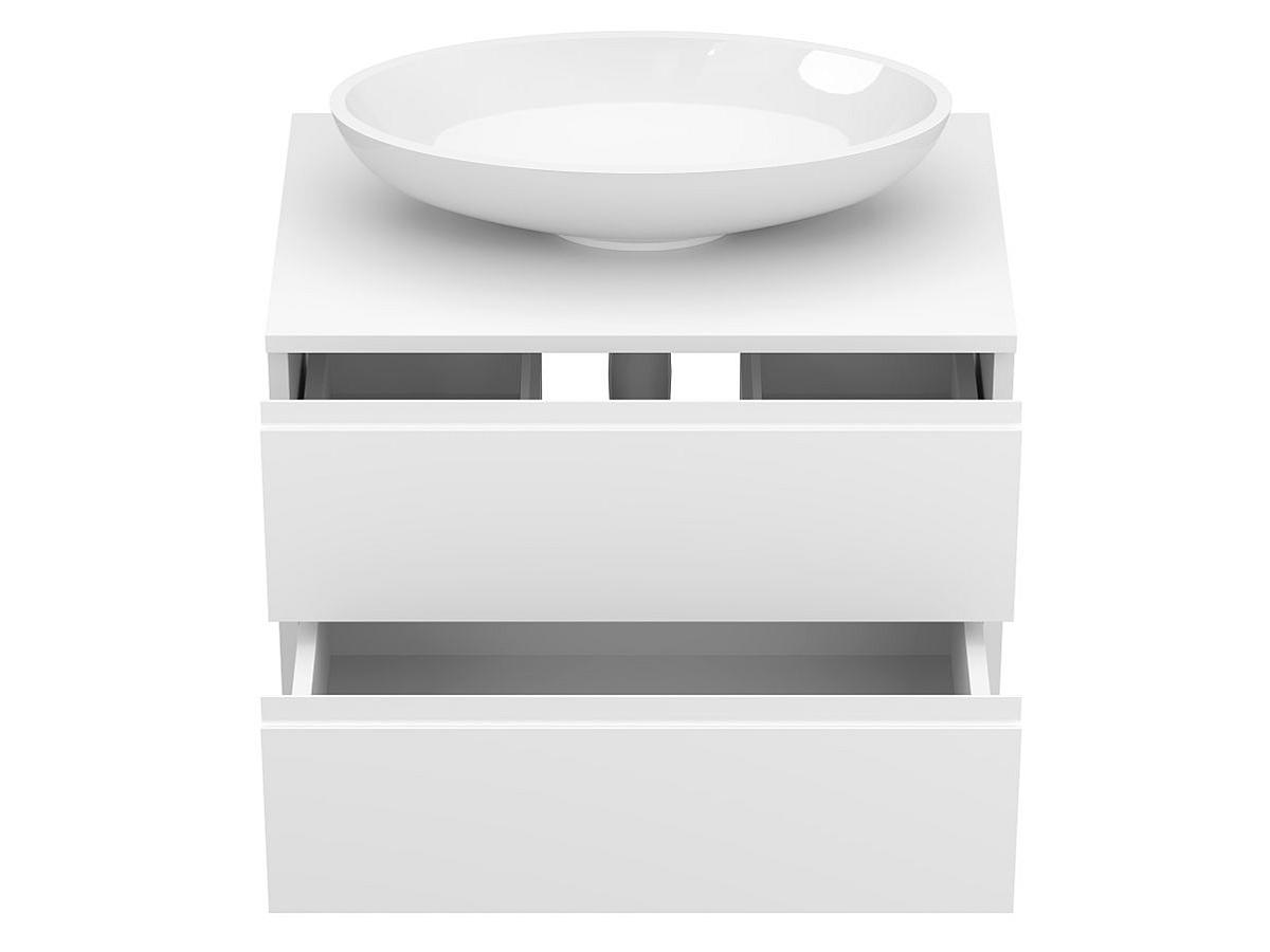 Тумба підвісна MONO 700 Біла матова з умивальником NICE