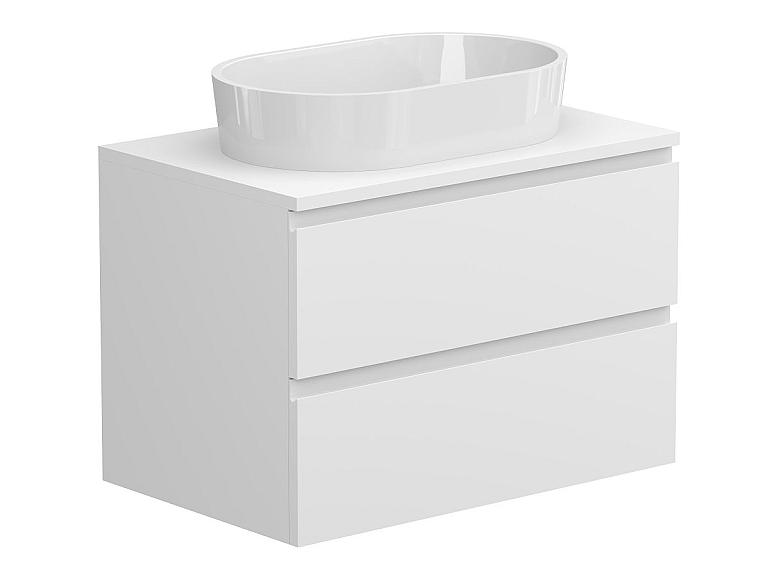 Тумба підвісна MONO 700 Біла матова з умивальником SORRENTO