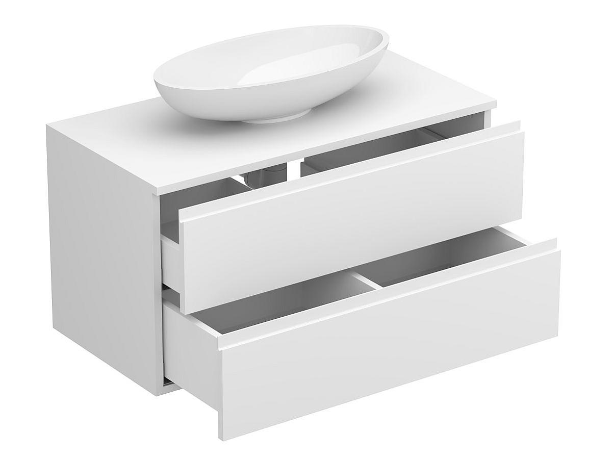 Тумба подвесная MONO 900 Белая матовая з умивальником NICE