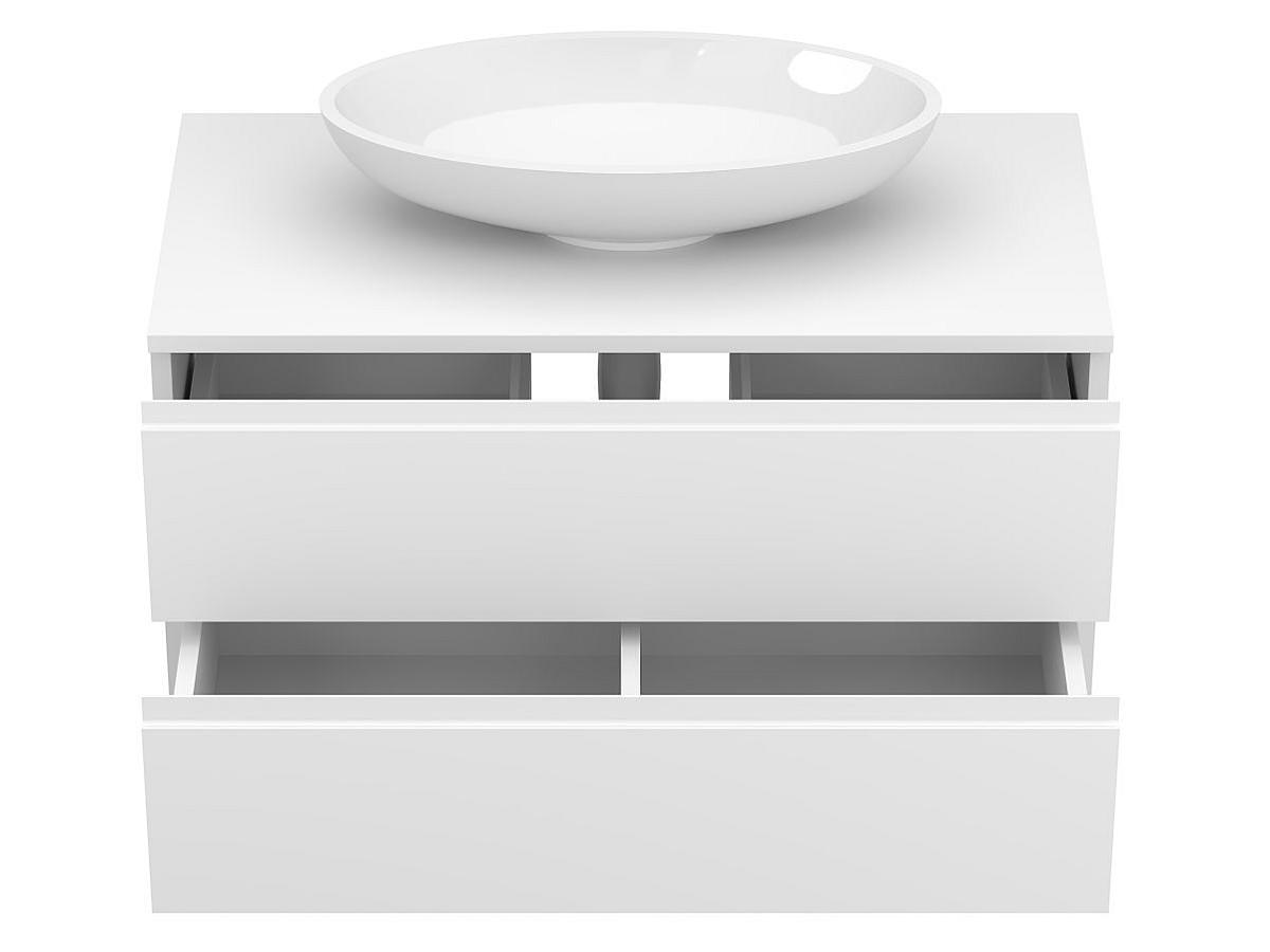 Тумба подвесная MONO 900 Белая матовая з умивальником NICE