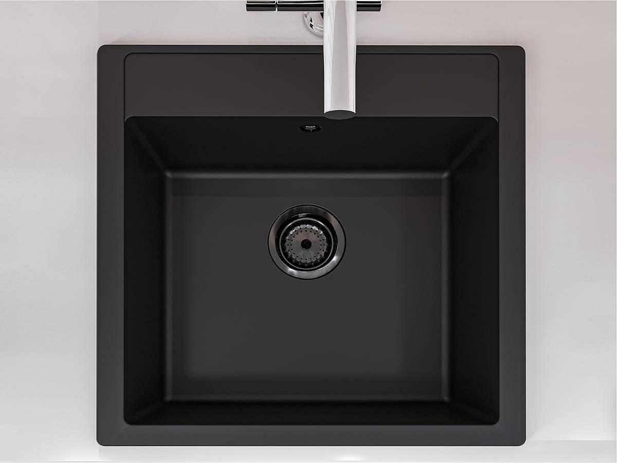 Кухонна мийка BODRUM 510 black shine