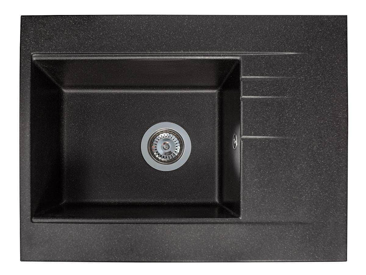 Кухонна мийка BODRUM 650 black shine