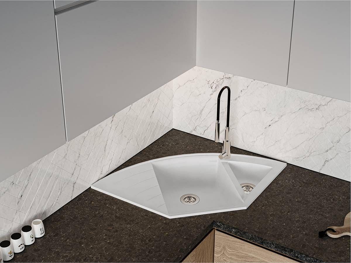 Кухонна мийка EUROPE white