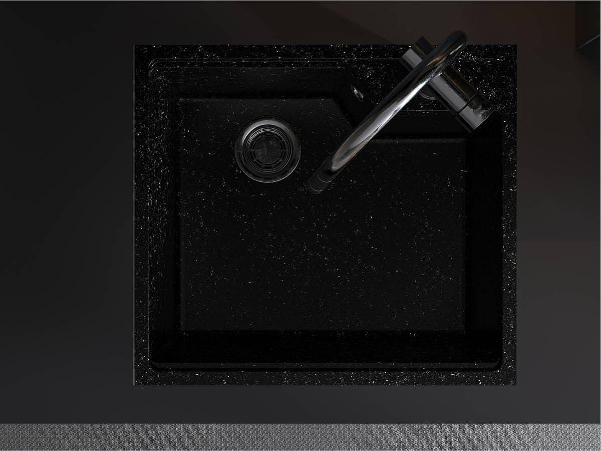 Кухонна мийка LISA black shine