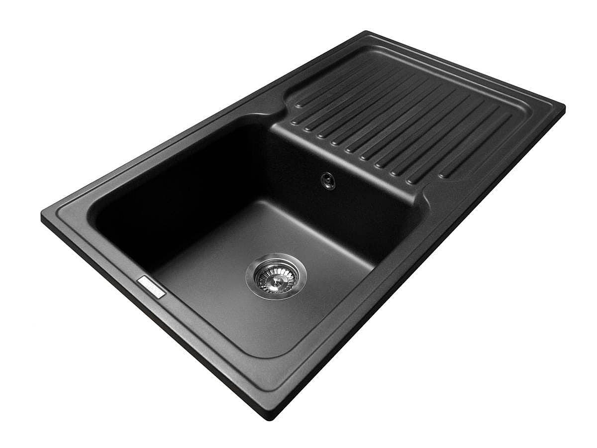 Кухонна мийка ORLEAN black shine