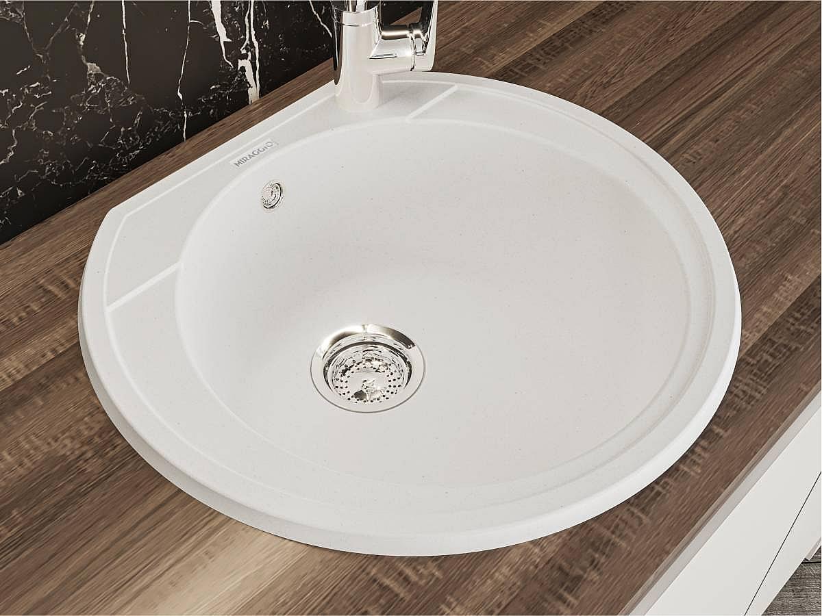 Кухонна мийка TULUZA white