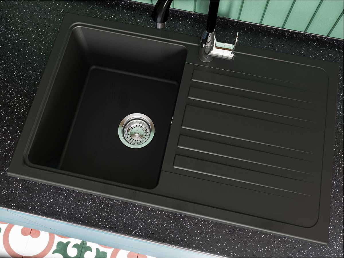 Кухонна мийка VERSAL black shine
