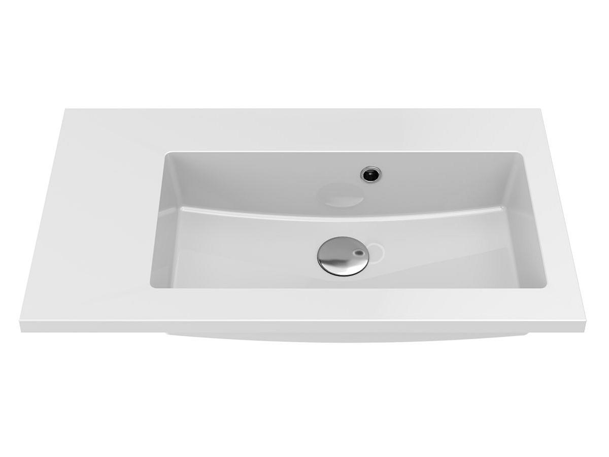 Умывальник Fancy Marble Josefine Slim 700 R без отверстия под смеситель, на тумбу