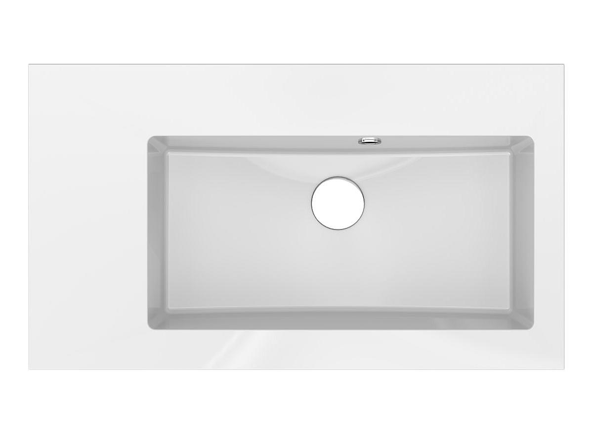 Умывальник Fancy Marble Josefine Slim 700 R без отверстия под смеситель, на тумбу