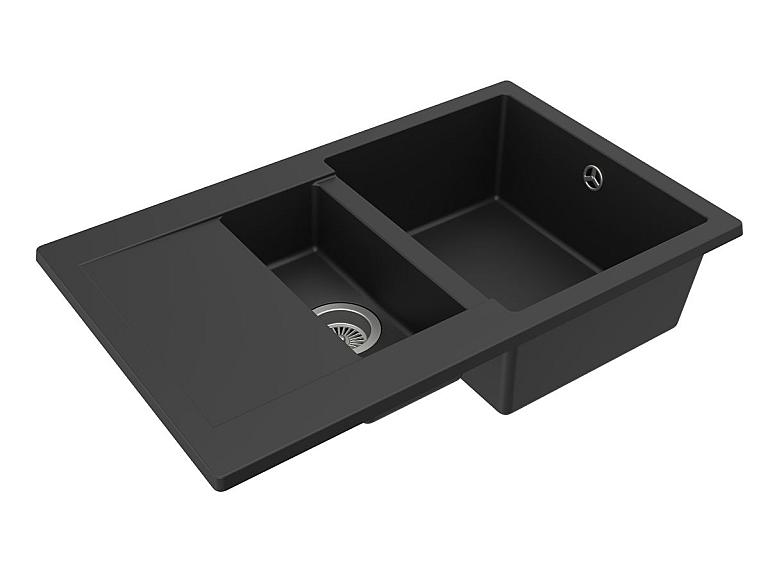 Кухонна мийка LaPas (TOTAL BLACK) колір глибокий чорний, без домішок