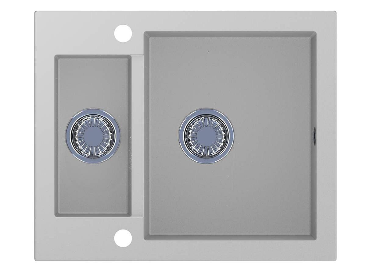 Кухонна мийка ARIZONA WHITE з 2 отв. під змішувач