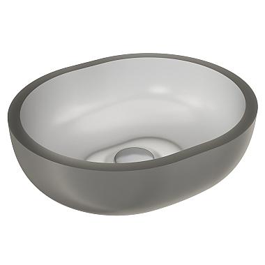 Умивальник MARK 425 MIRAGLASS GRAY MATT