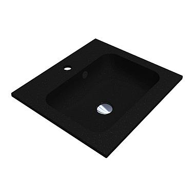 Умивальник DELLA 500 MIRASTONE BLACK SHINE