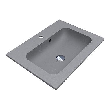 Умивальник DELLA 600 MIRASTONE GRAY