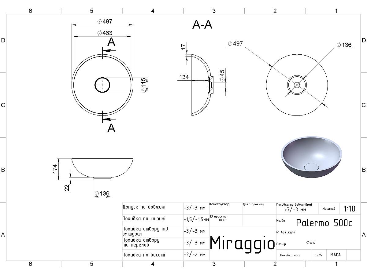 Умывальник PALERMO