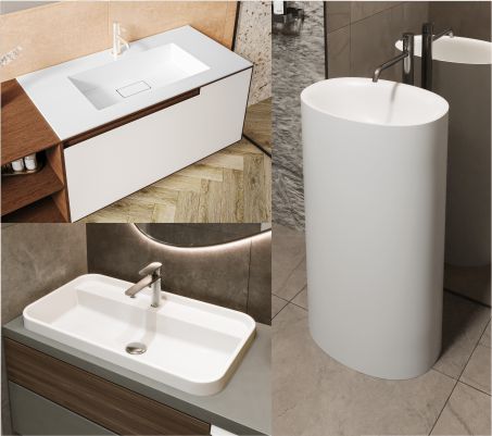 Новинки весны 2024 года! Умывальники ERICA, LOWA, OCEAN.